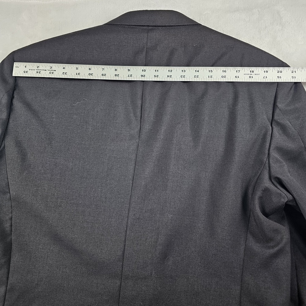 Vtg Stanley Blacker Suit Double Breasted Peak Lapel Mens 44L Pants 36x32 Pleated - Picture 8 of 16
